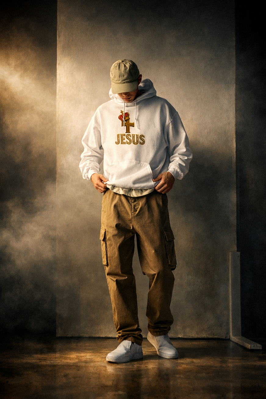 Jesus Hoodie (White)